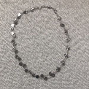 14K white gold necklace, can be styled in two ways 18’’ long or double stranded